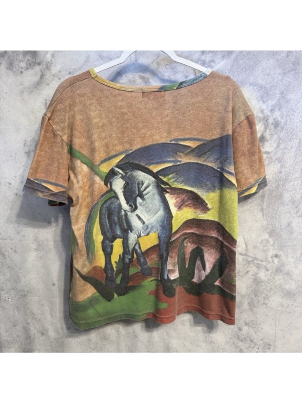 P&N Horse T Shirt Womens XL All Over Print Art Tee The East's Enlightened - Picture 2 of 6